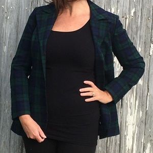 Vintage Pendleton blue plaid blazer